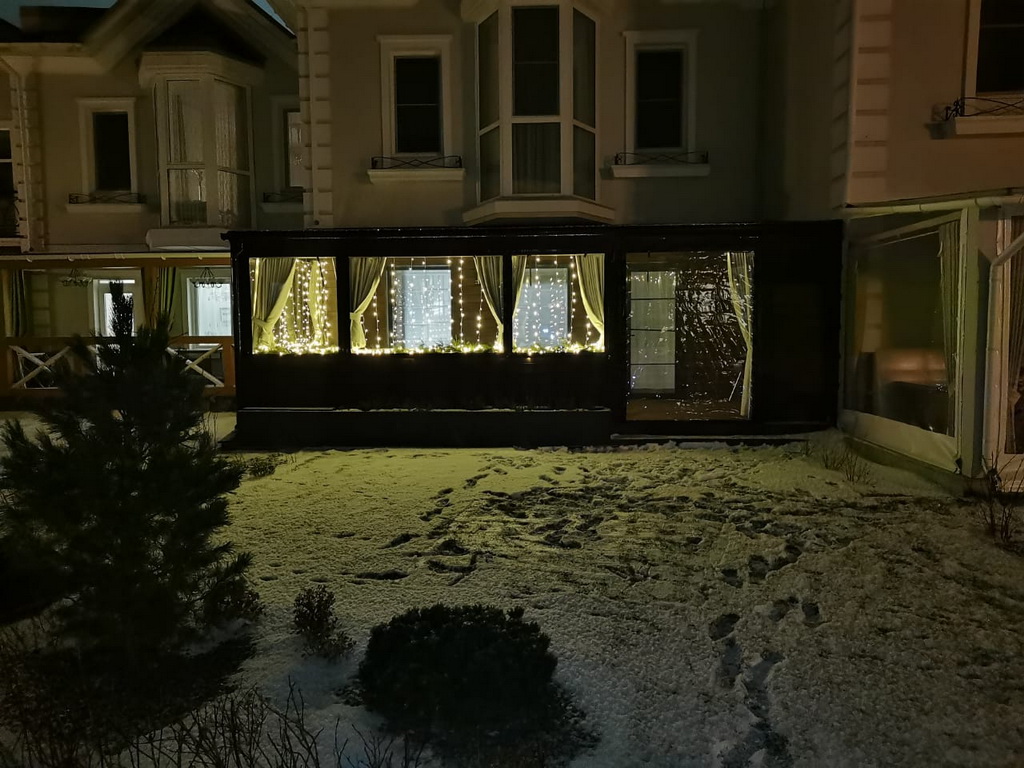 Мягкие окна для зимней веранды таунхауса
